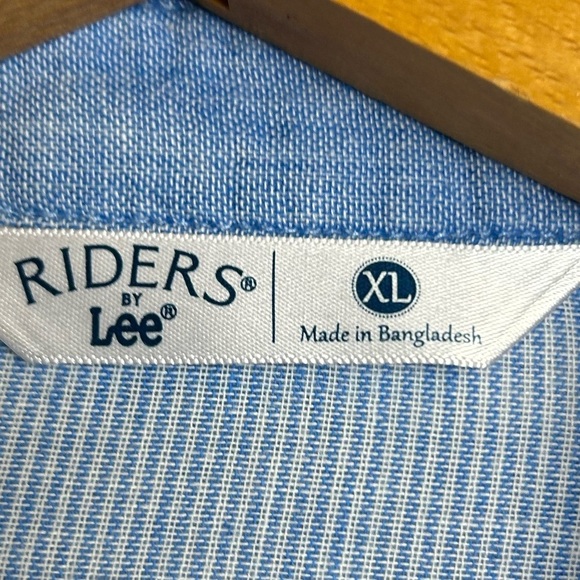 Riders by Lee XL old money Button-Up Shirt Gauze Classic Timeless Basic wardrobe - Picture 6 of 16